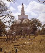 unknow artist Mahathupa Ruvvanveliseya-dagaba, Anuradhapura oil on canvas